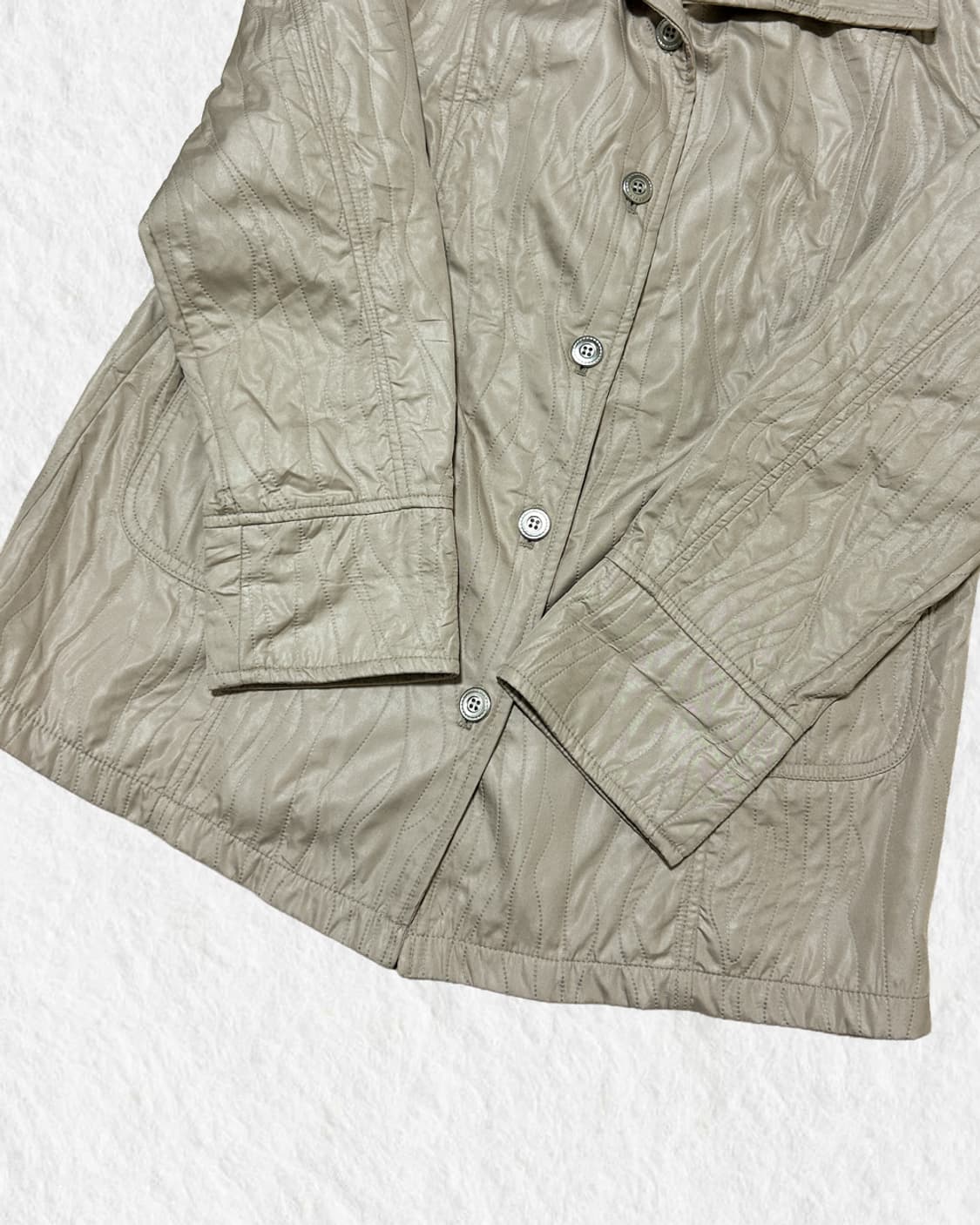 빈티지 실버포인트 베이지 자켓 상품이미지4