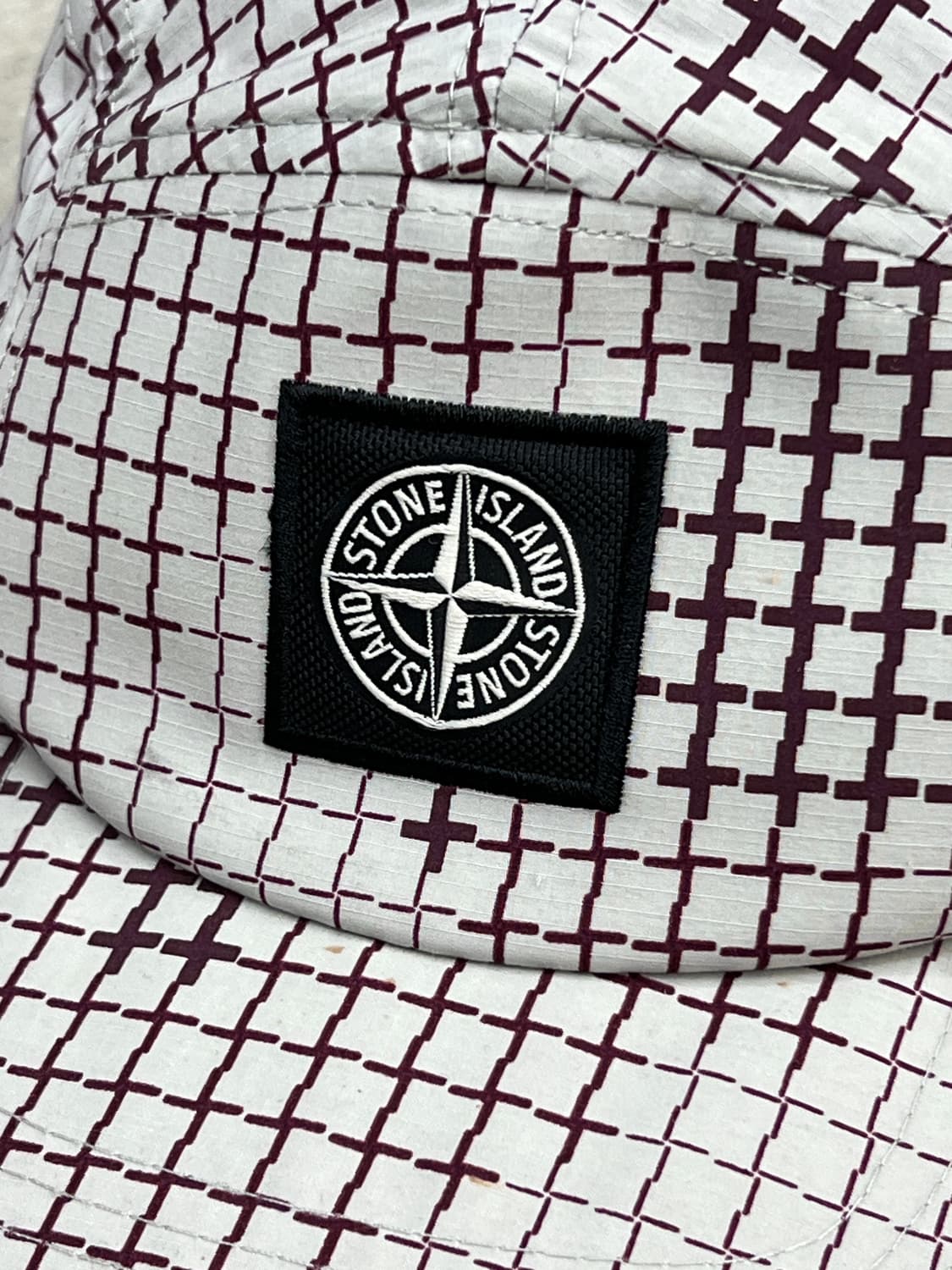 스톤아일랜드 그리드 카모 캠프 캡 상품이미지3