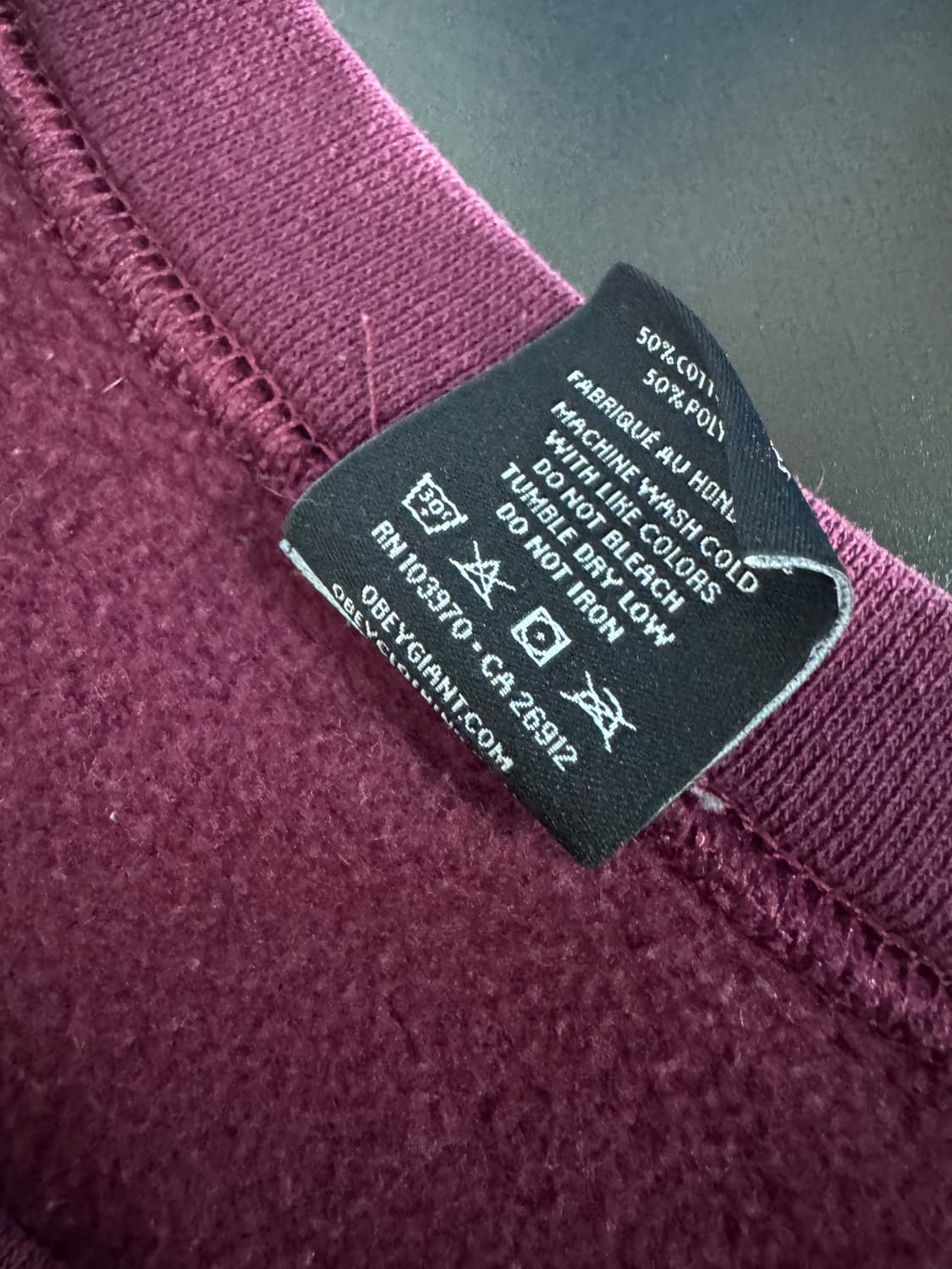 희귀!! 여성 오베이 OBEY 올드스쿨 오버핏 기모 맨투맨 L 상품이미지4