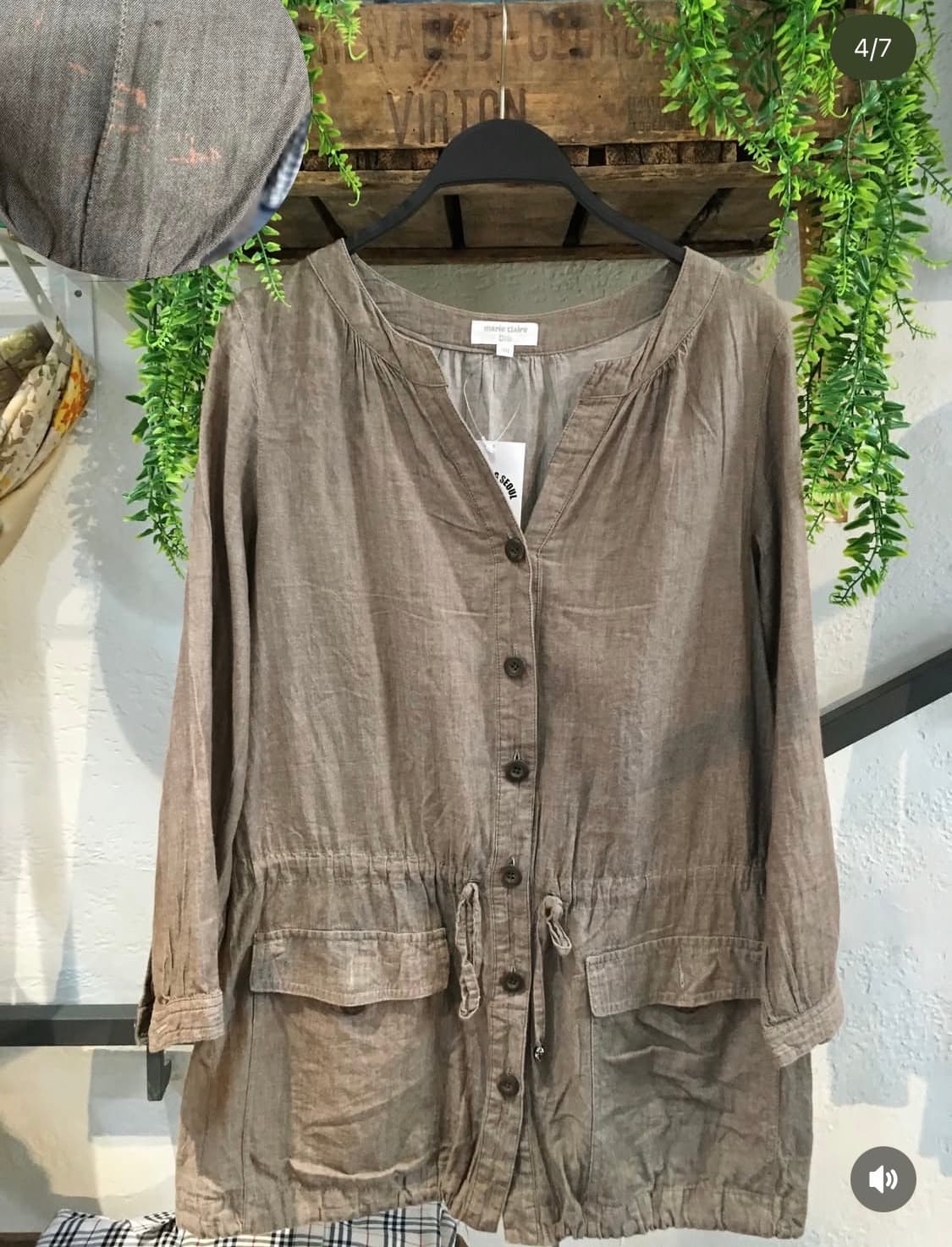 빈티지 블루 체크 하구미 모리 코디세트 상품이미지4