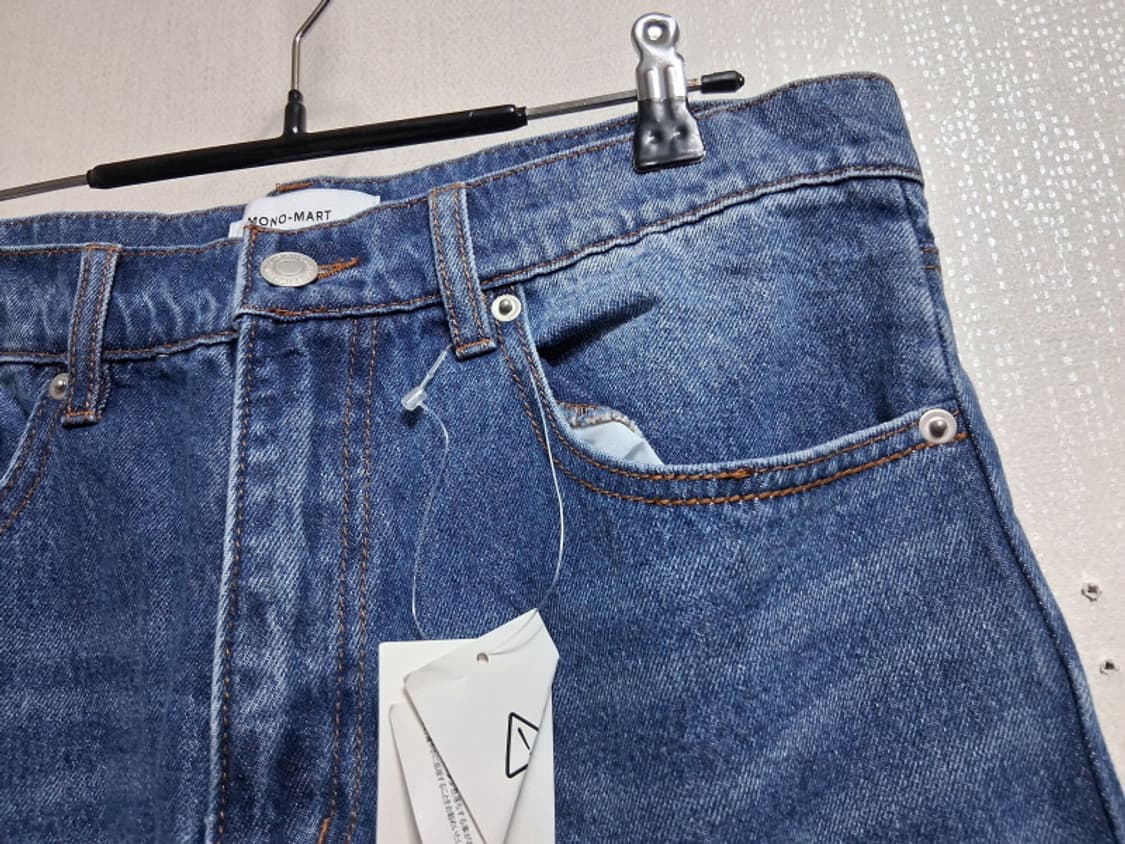 일본빈티지수입 MONO MART 여성 중청 긴허리 와이드팬츠 밑단살짝 부 상품이미지3