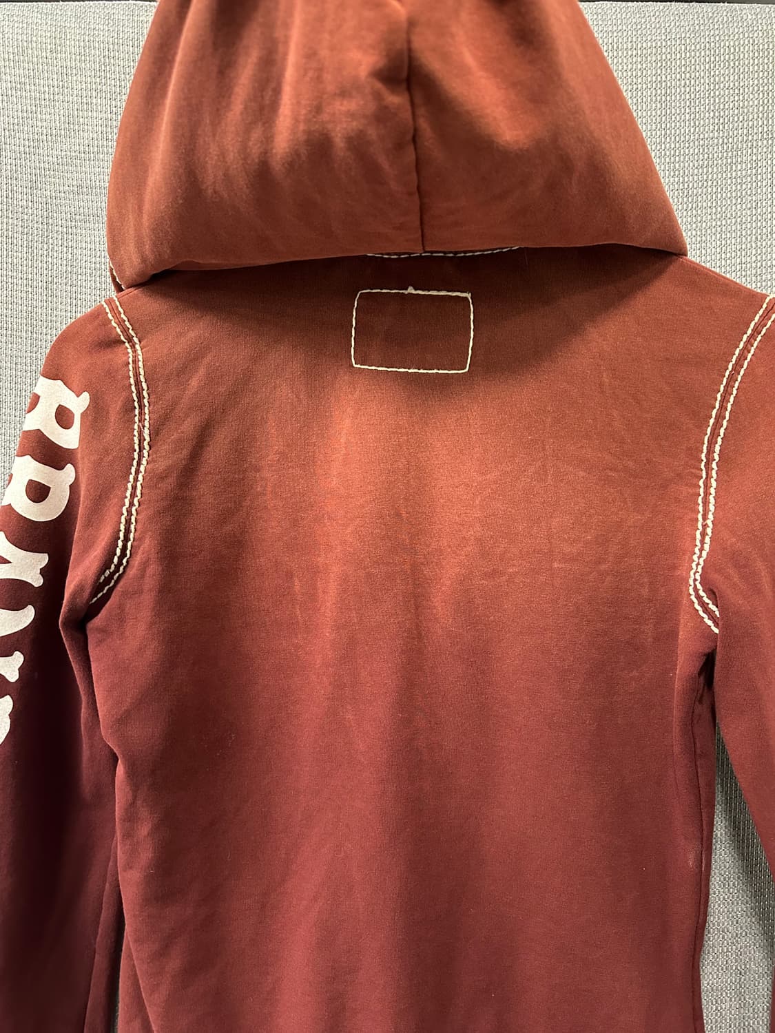 트루릴리전 True Religion 버건디 집업 후디 상품이미지4