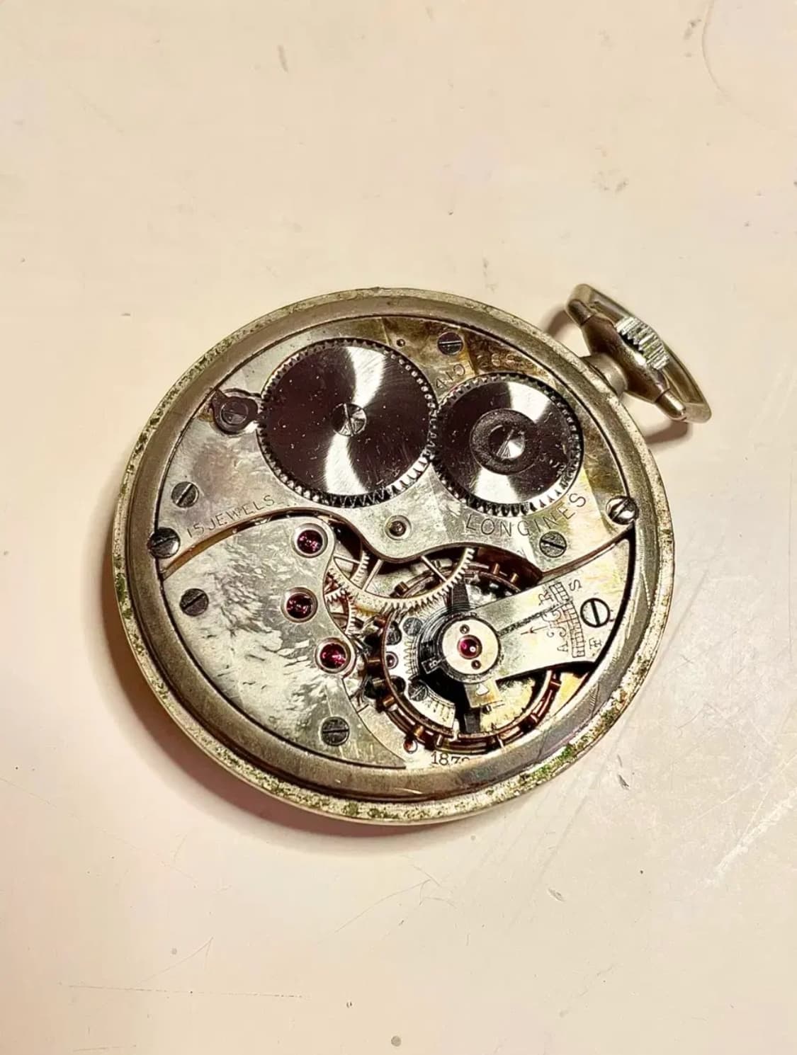 1920년대 빈티지 론진 회중시계 청침 LONGINES 엔틱 상품이미지2