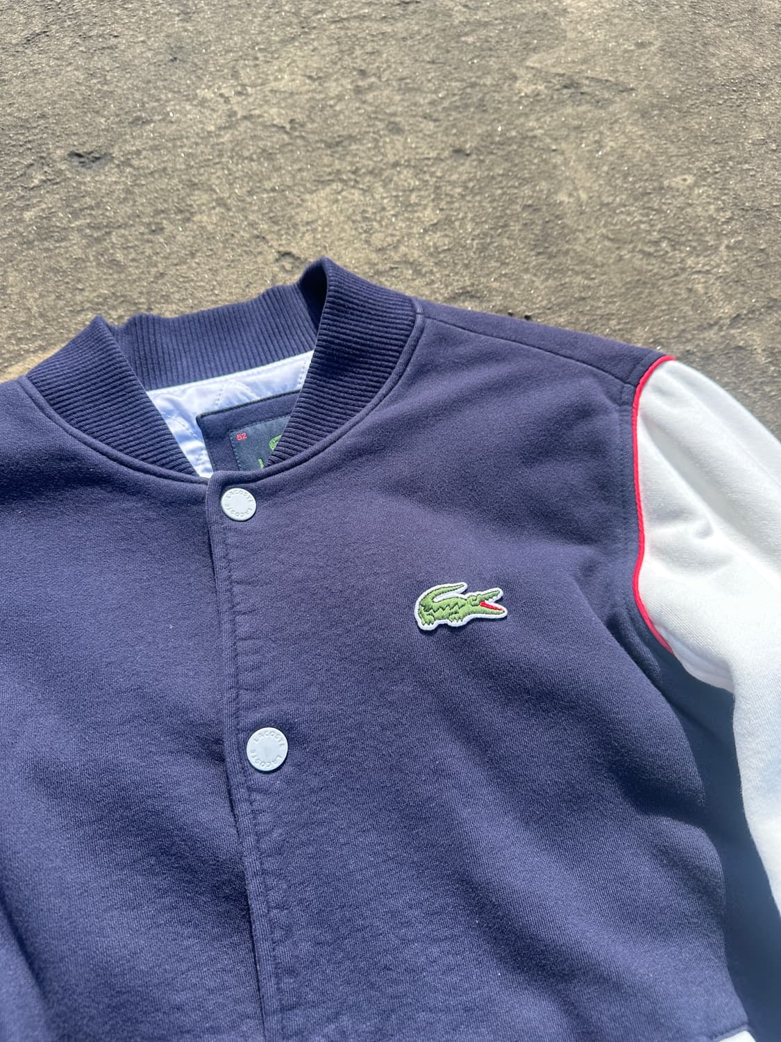 라코스테 네이비 베이스볼 바시티 자켓 상품이미지3