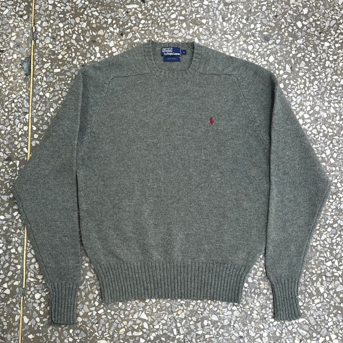90s 폴로 랄프로렌 울 니트 스웨터 L 상품이미지1