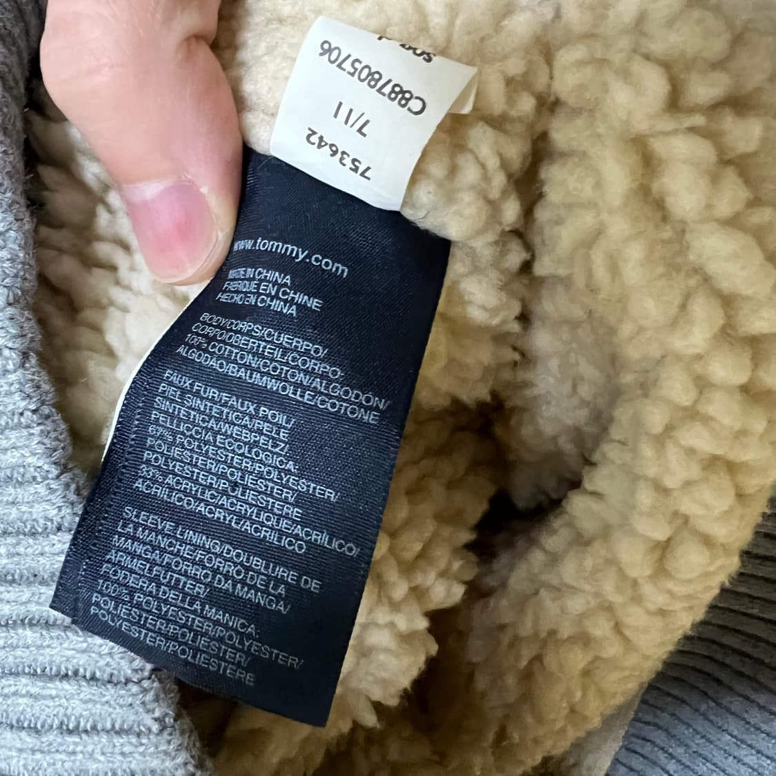타미힐피거 헤비 코튼 니트 집업 m 상품이미지7