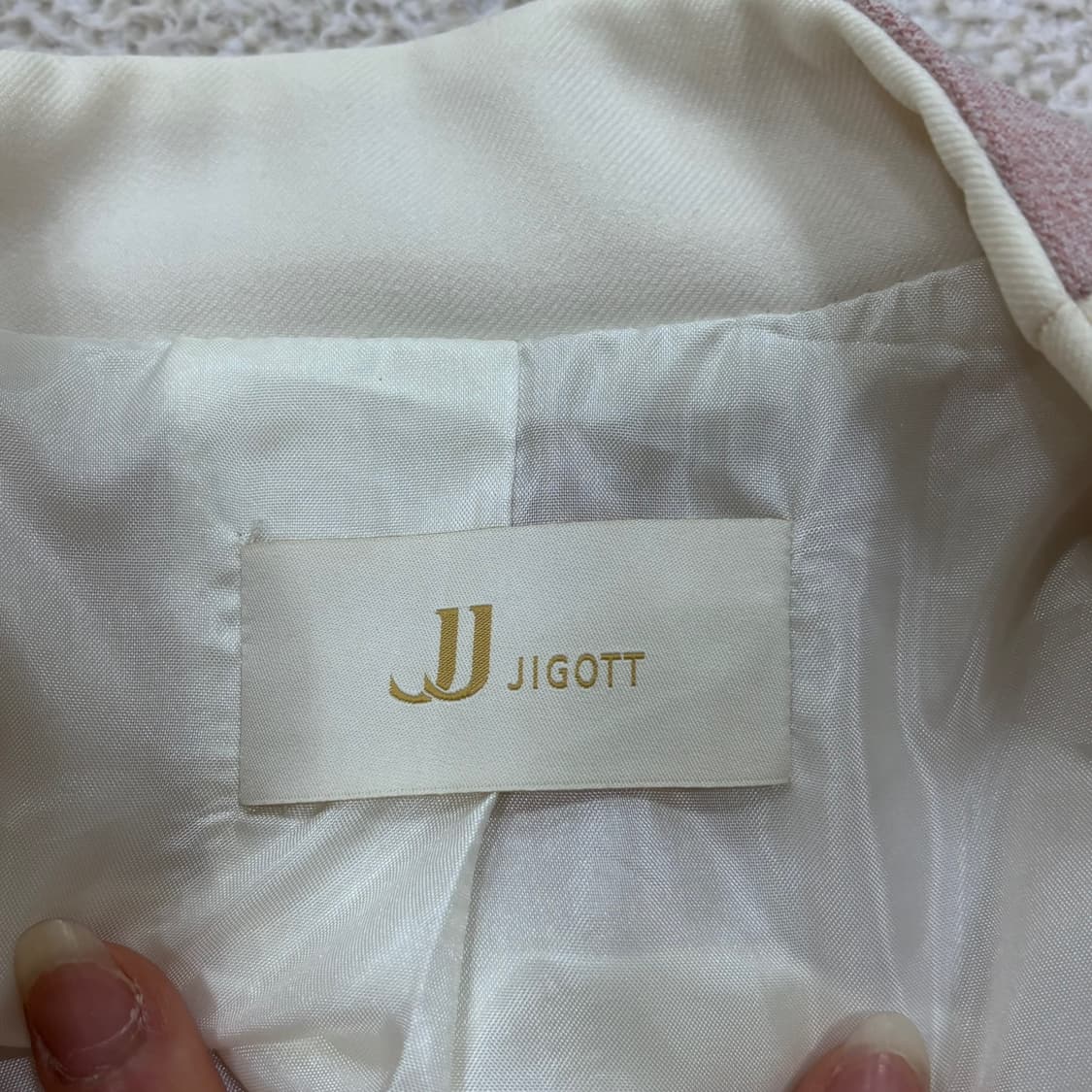 85-88-155 JJ지고트 여성 노카라 자켓 0518E 상품이미지3