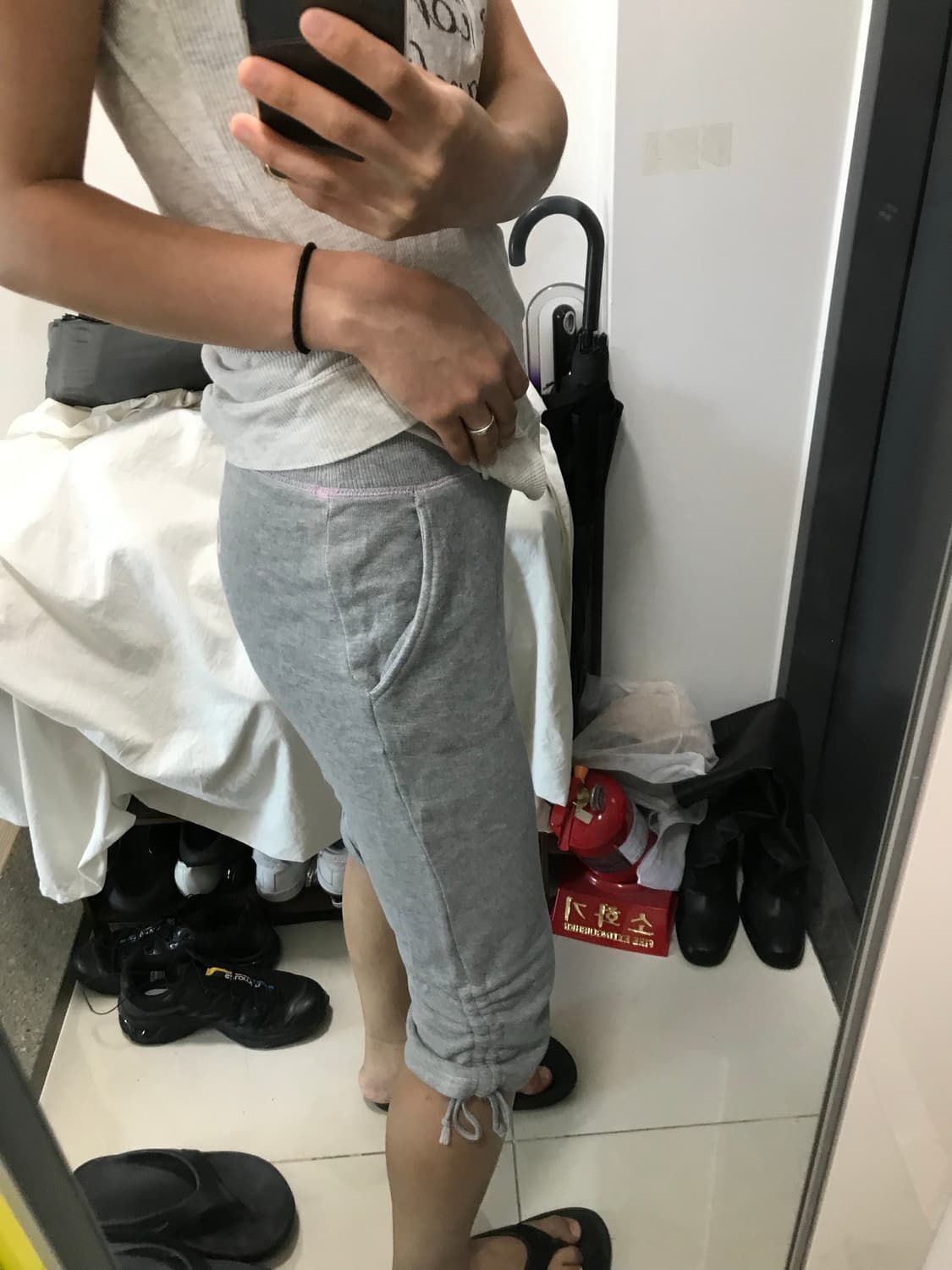아디다스 셔링7부 트레이닝 팬츠 상품이미지6