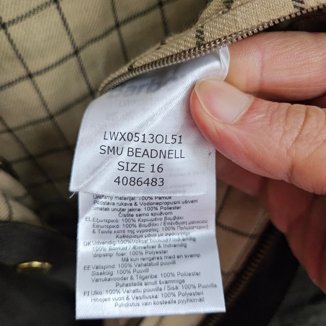 바버 비드넬 왁스 자켓 16 상품이미지8