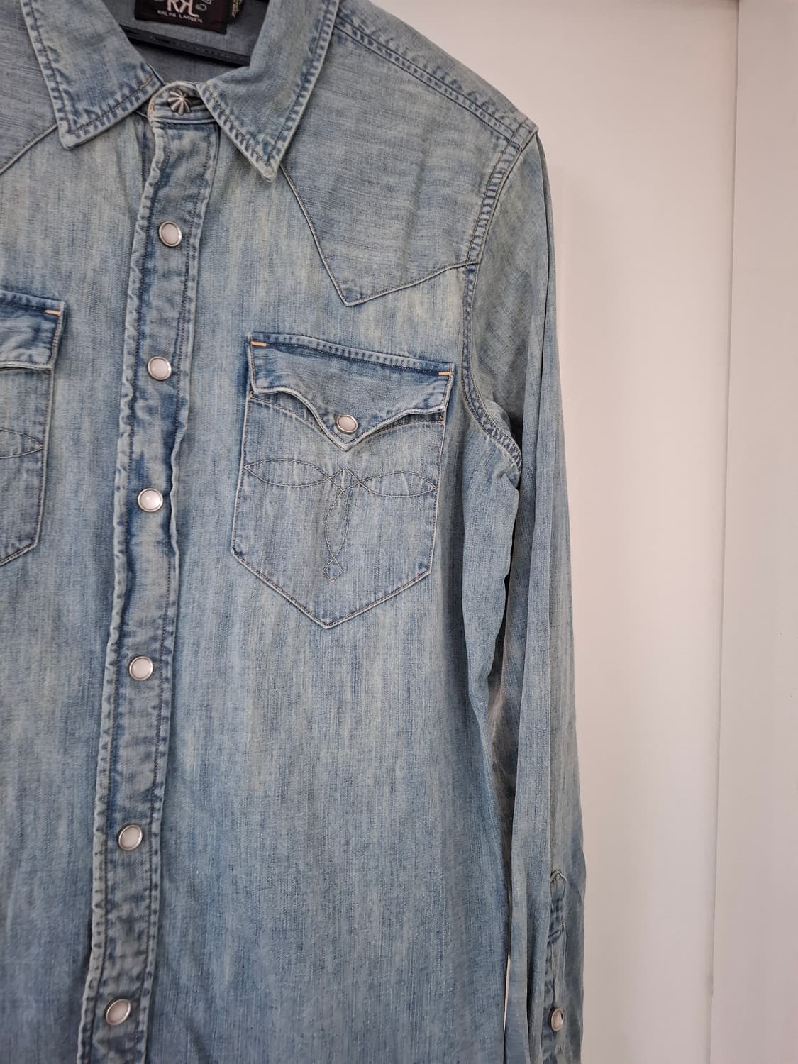 3 더블알엘 우먼스 웨스턴 데님 셔츠 상품이미지4