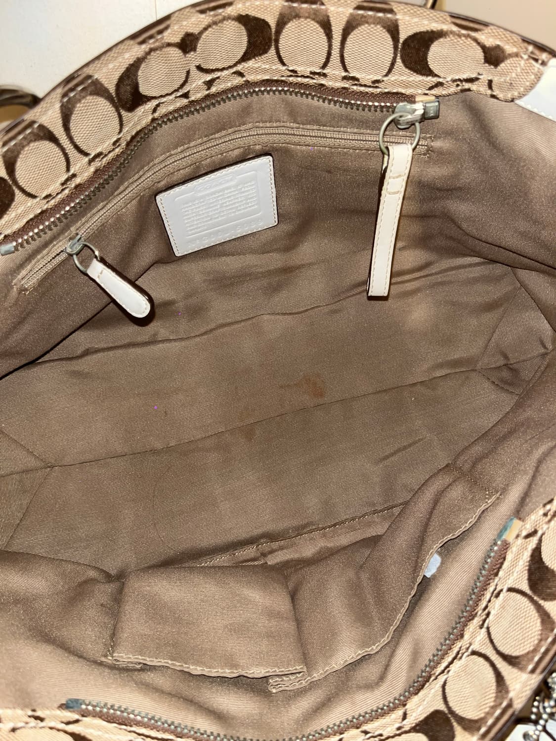 Coach white beige bag 상품이미지8