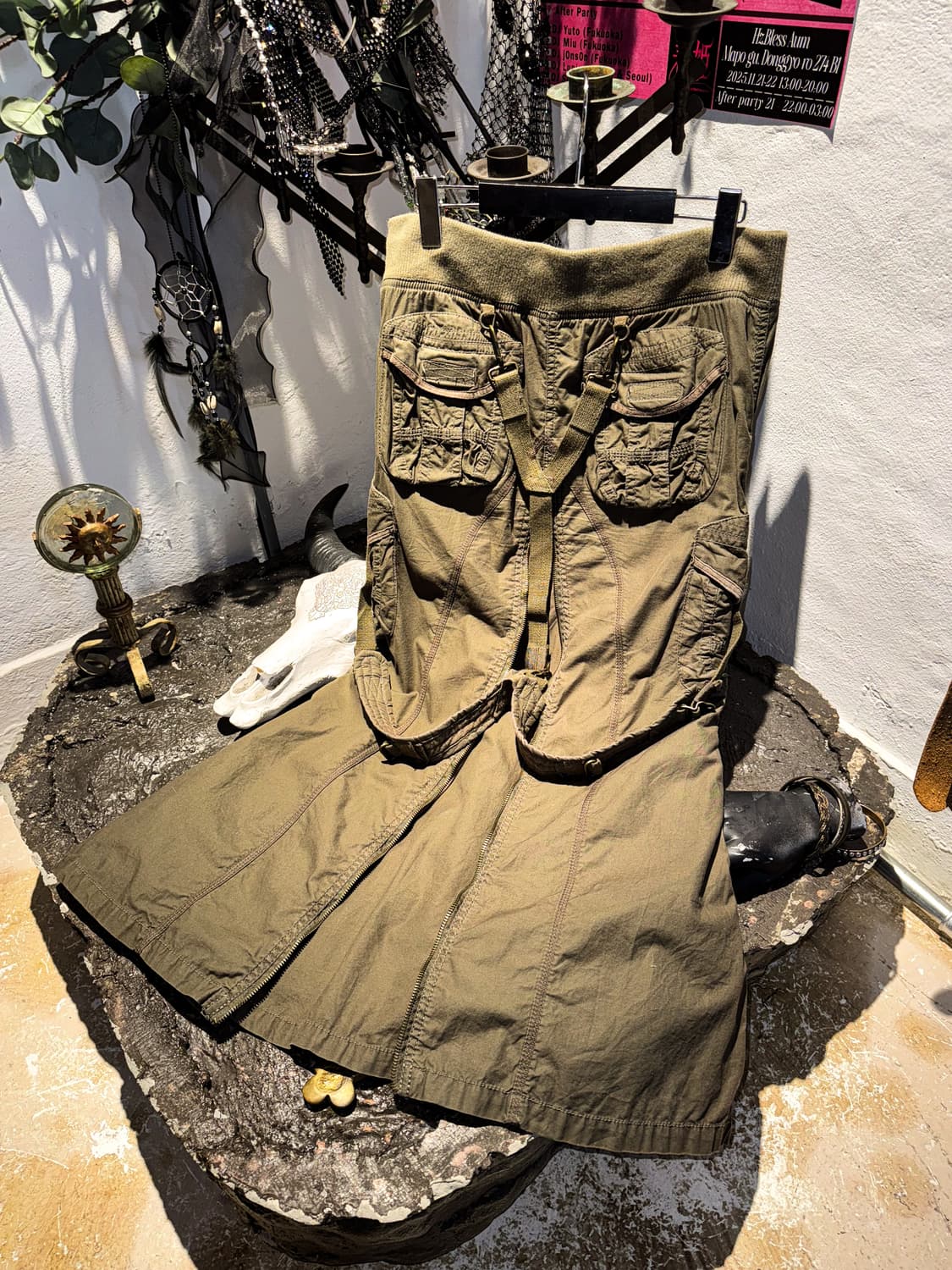 g.o.a – Military Cargo Zip Skirt 상품이미지5
