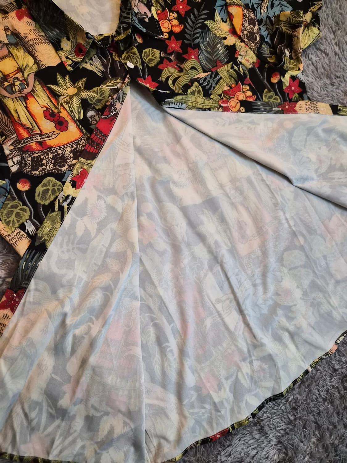 일본(2XL) 프리다 칼로 패턴 남성 하와이안 반팔 셔츠 상품이미지7