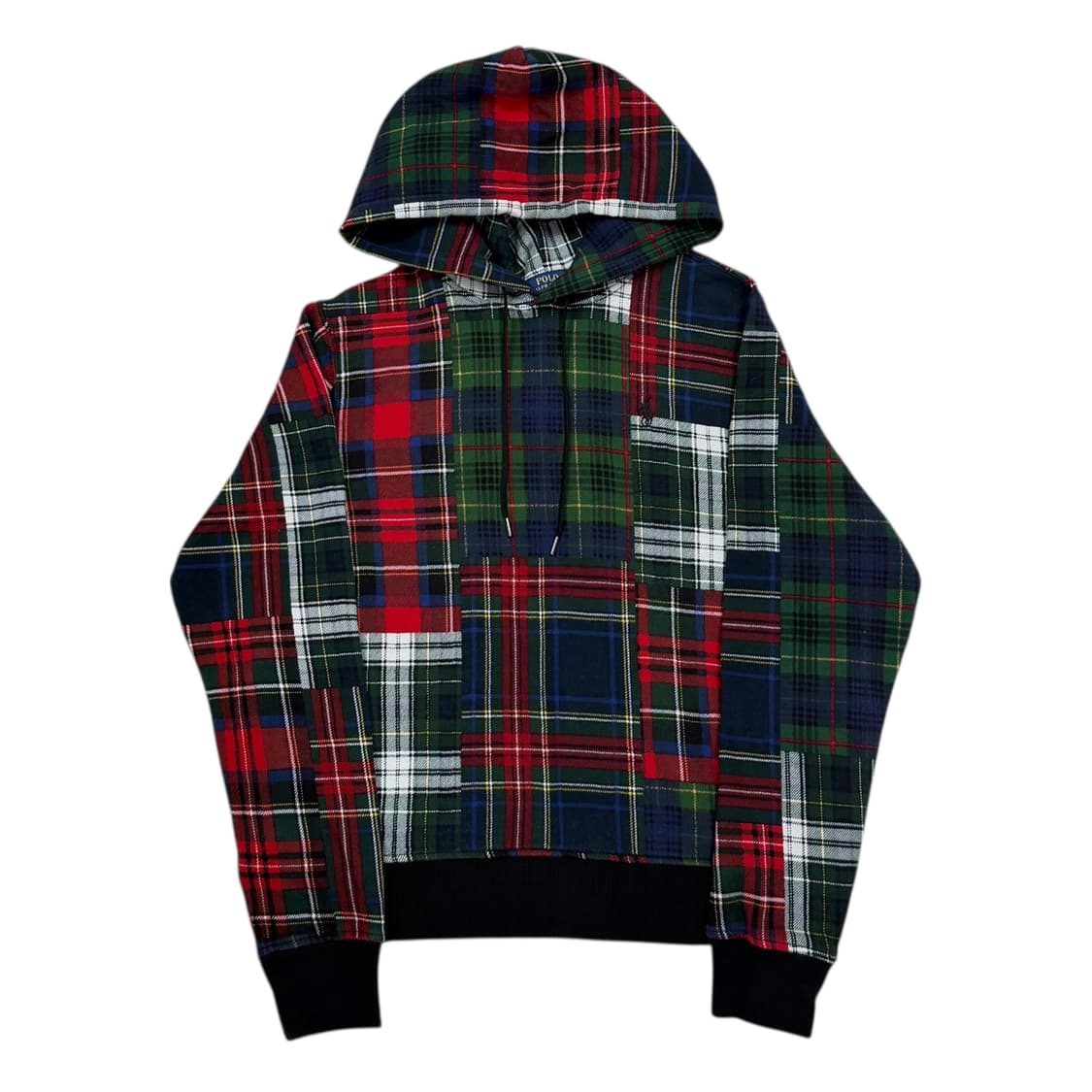 폴로 랄프로렌 플란넬 체크 기모 스웻 후드티 L 상품이미지1