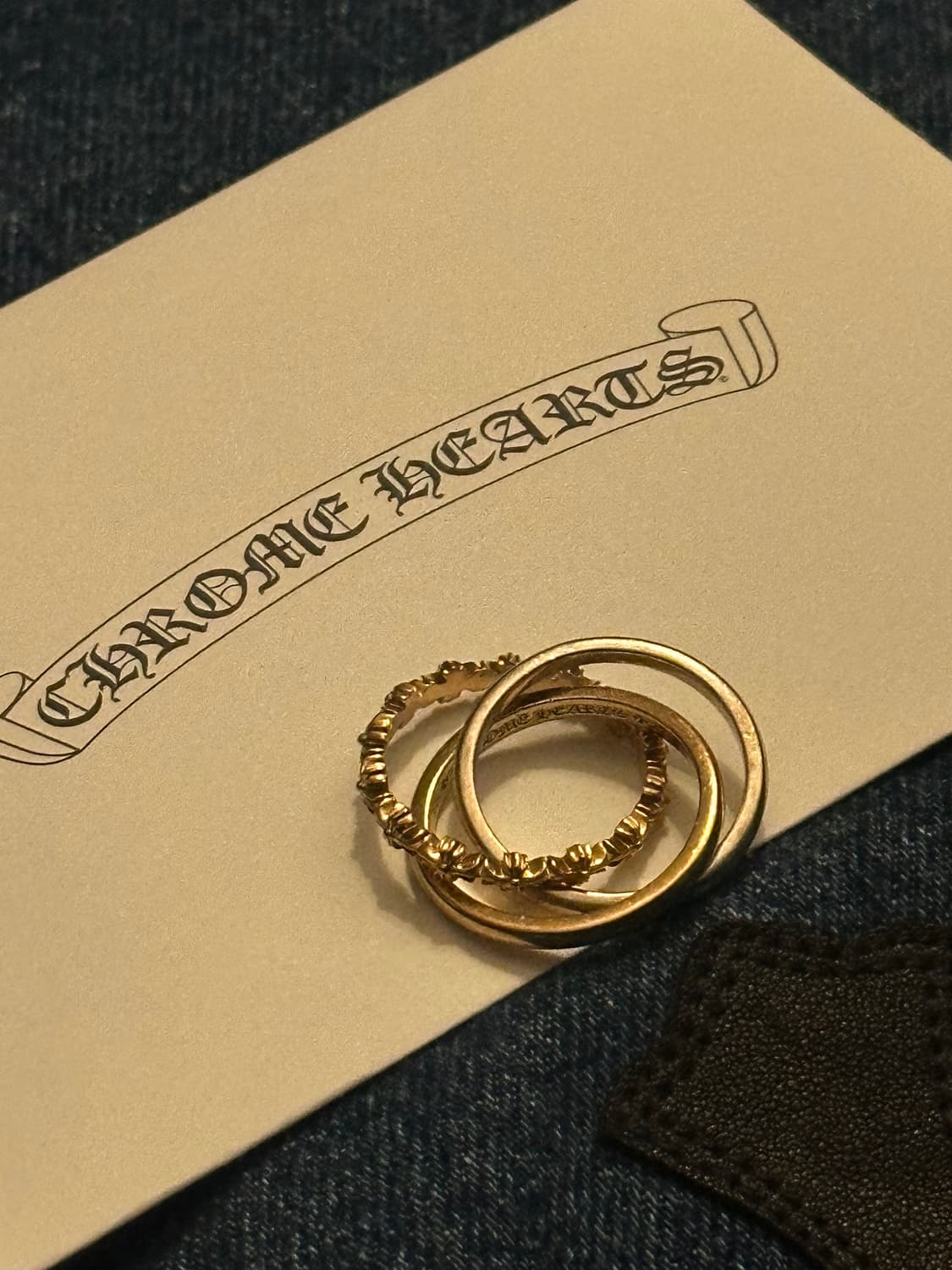 크롬하츠 22k 골드 타이니 트리플 밴드 링 상품이미지9