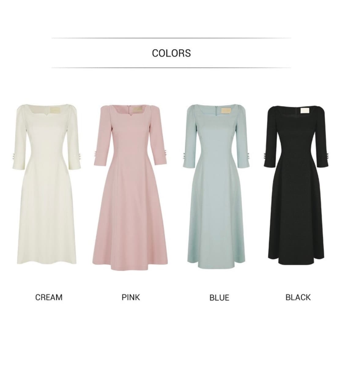 Cocktail Heart Neck Dress(Pink) 상품이미지3