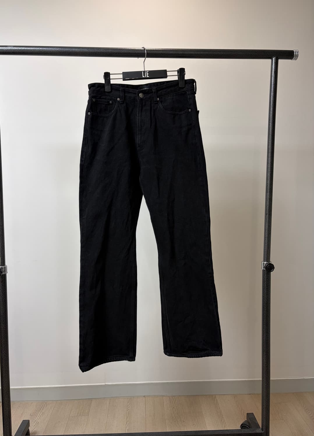 (L) Savage 세비지 부츠컷 블랙 데님팬츠  상품이미지1