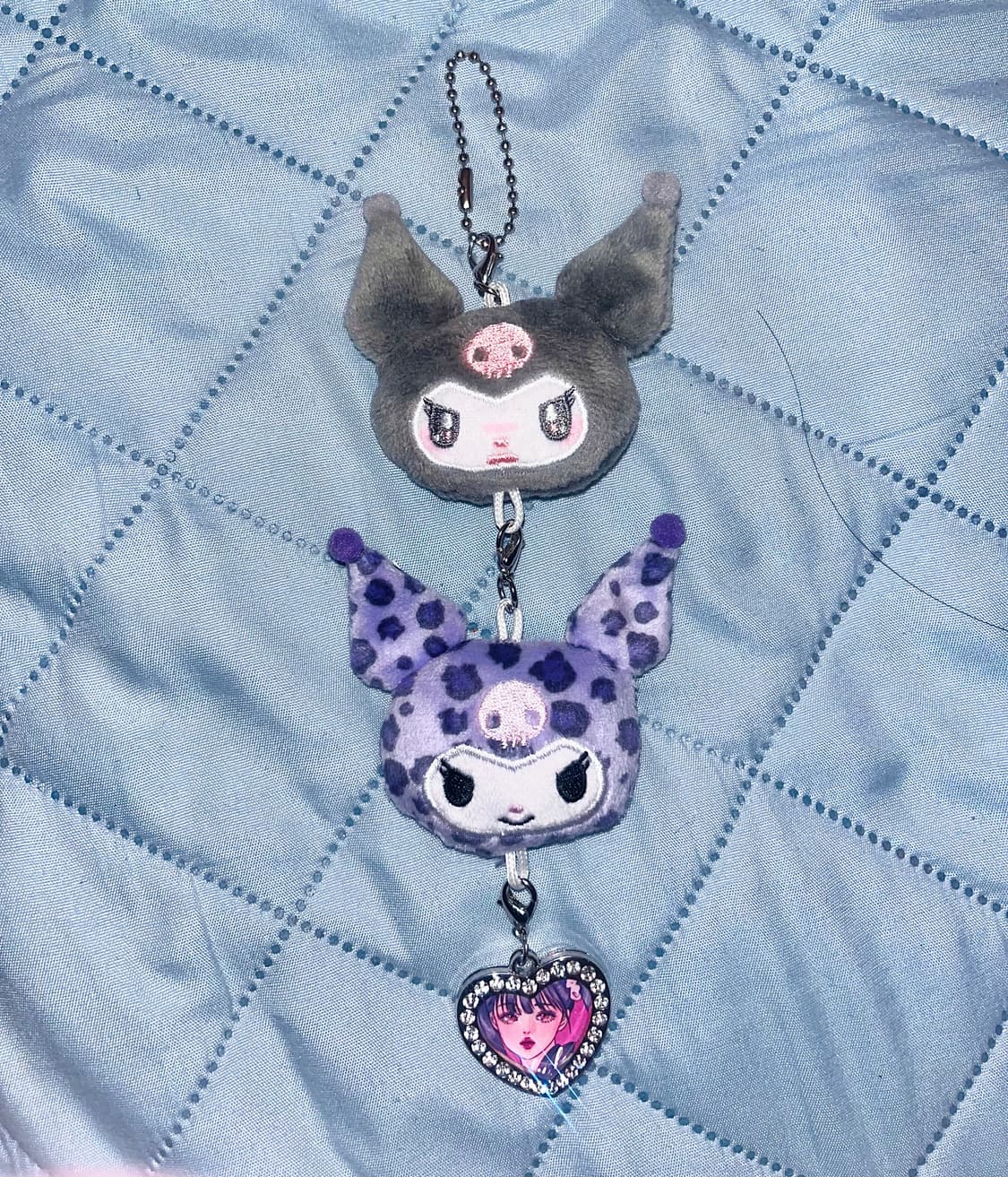 산리오 쿠로미 페이스 가챠 키링 새상품 상품이미지1