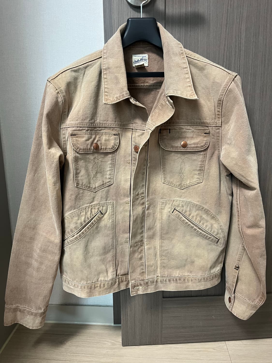 [S] rrl 디스트레스 캔버스 트러커 자켓 상품이미지2