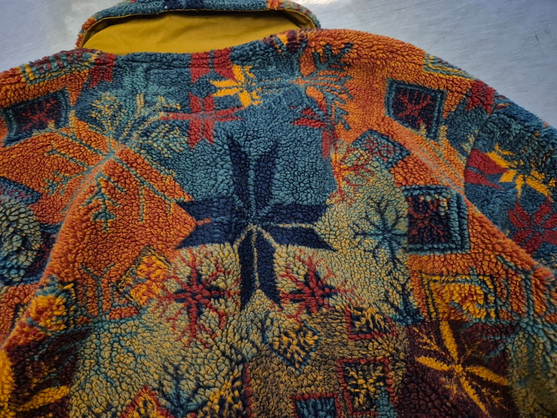 90s SHUVIT 네이티브 패턴 플리스 자켓 상품이미지3