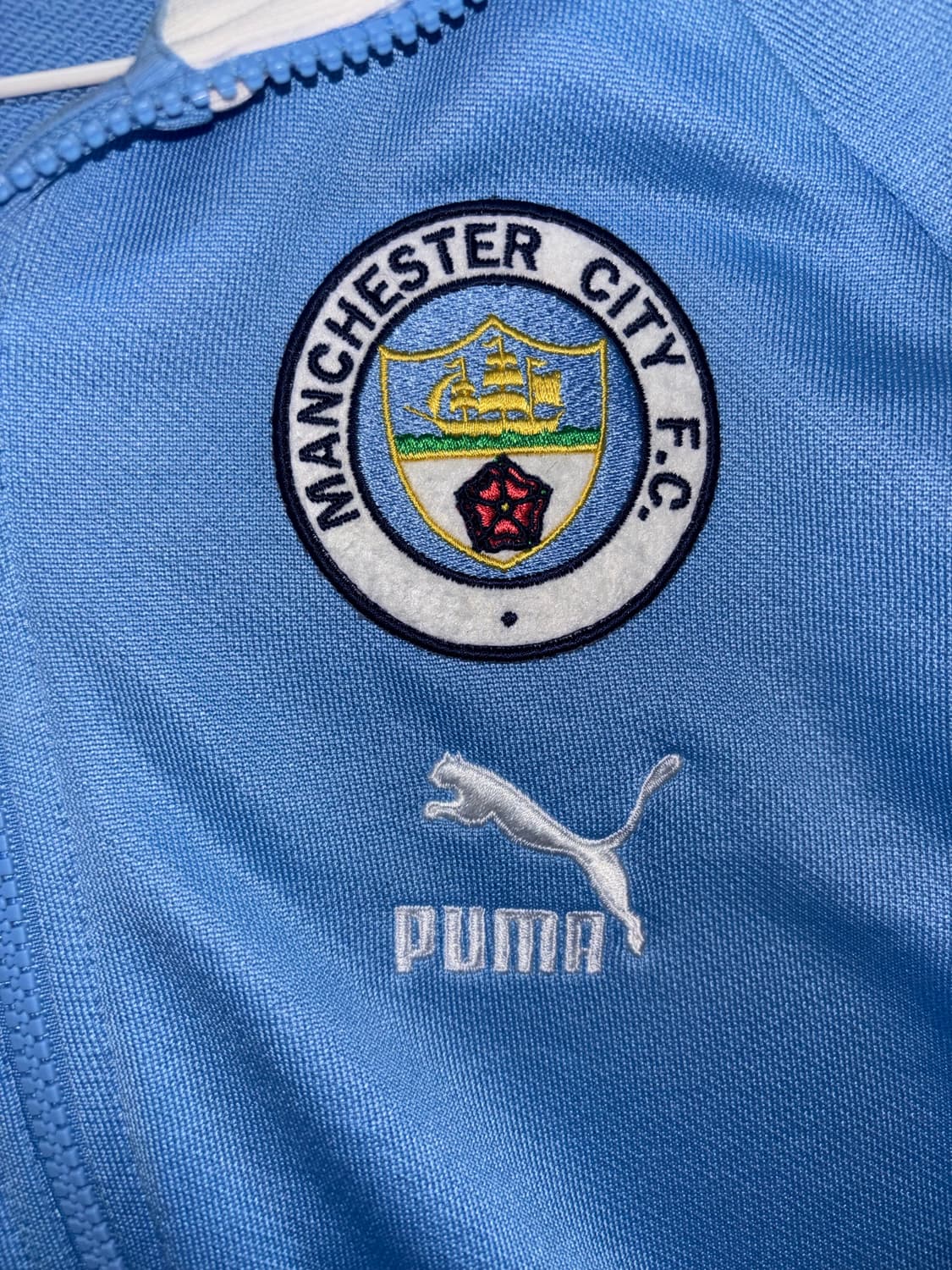 맨시티 맨체스터 시티 로고 져지 트랙탑 스카이블루  상품이미지2