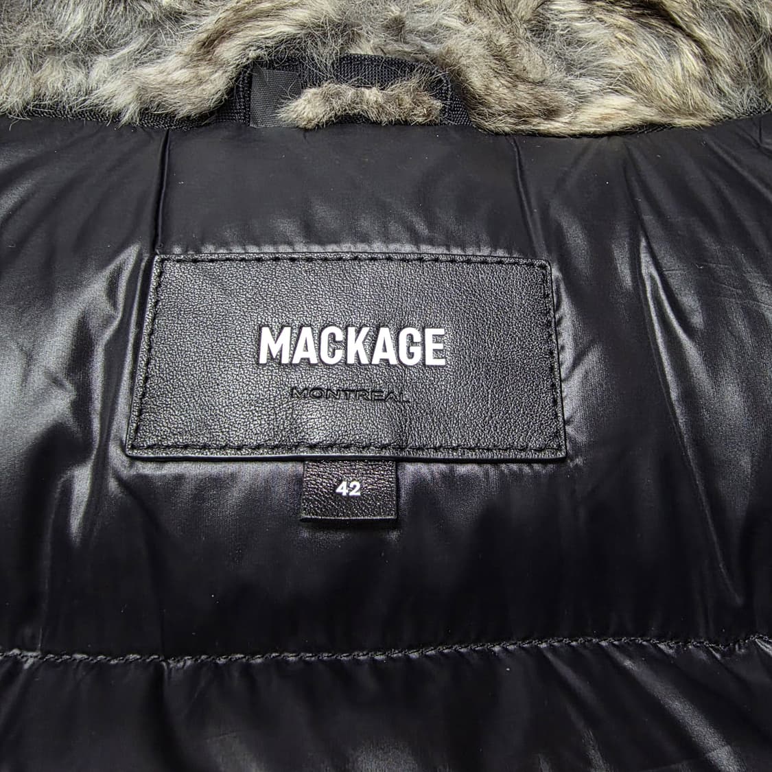 {클로젯}[42][23~24F/w]맥케이지 딕슨 실버퍼 숏 다운 패딩 상품이미지5