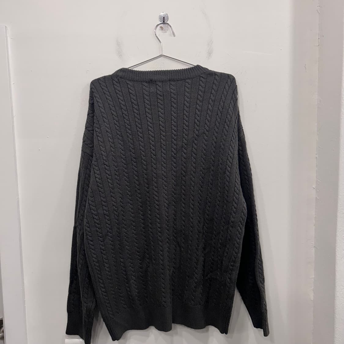 AGOD 울 모직 꽈베기 케이블 니트 상품이미지5