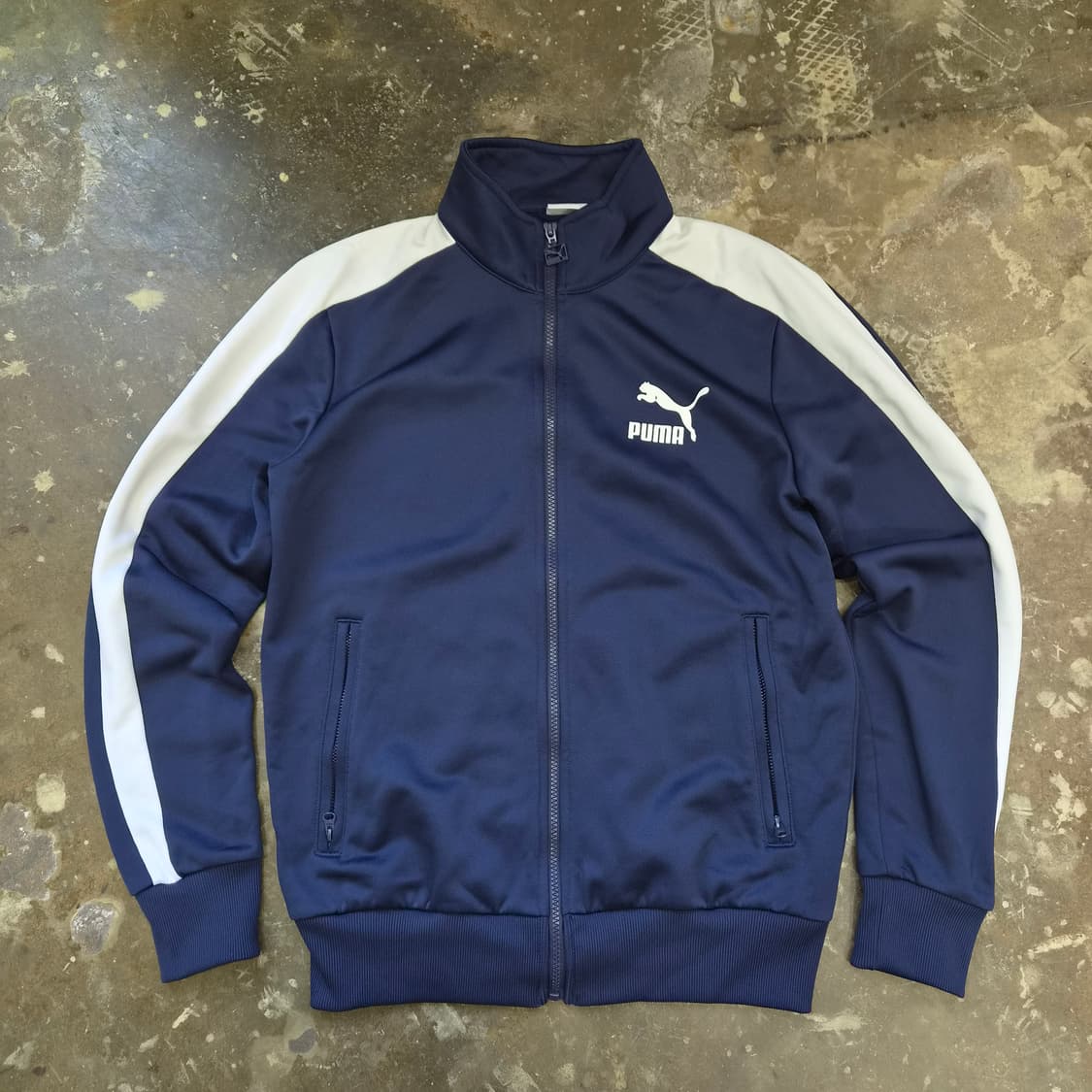 100) 푸마 네이비 트랙자켓 트랙탑 저지 상품이미지1