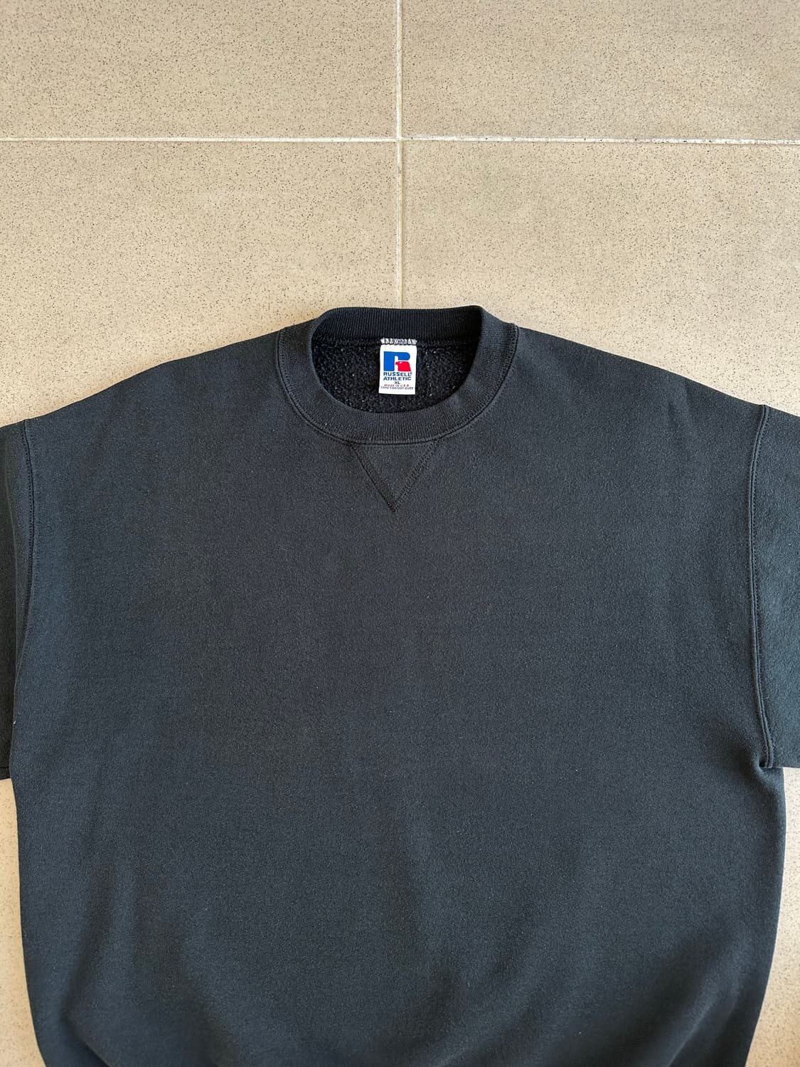 90s 빈티지 러셀 스웻셔츠 블랙 XL USA 상품이미지4