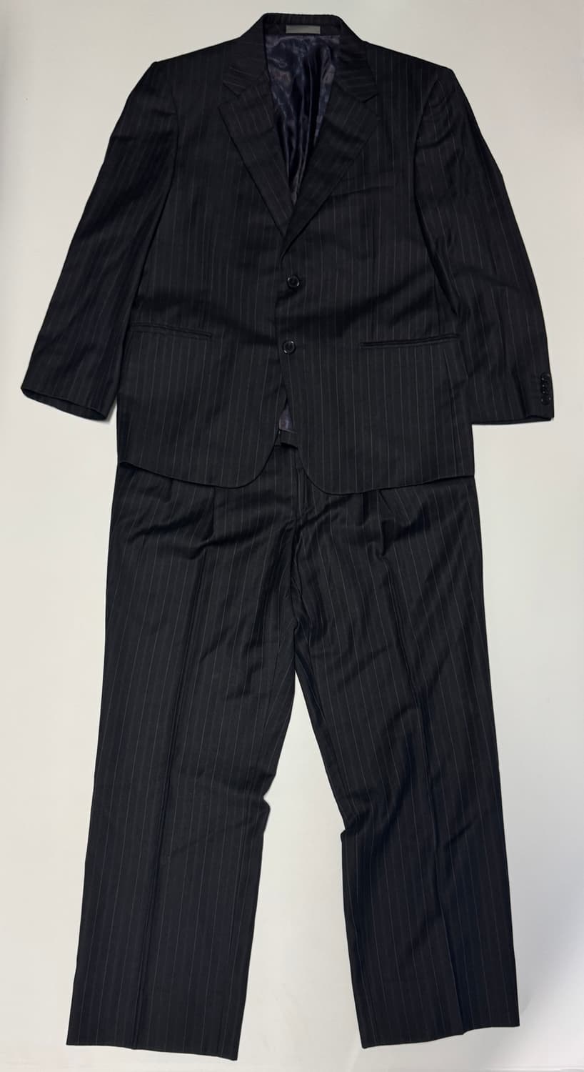 정품!! 지방시 캐시미어 혼용 스트라이프 정장 셋업 블랙 M 상품이미지1