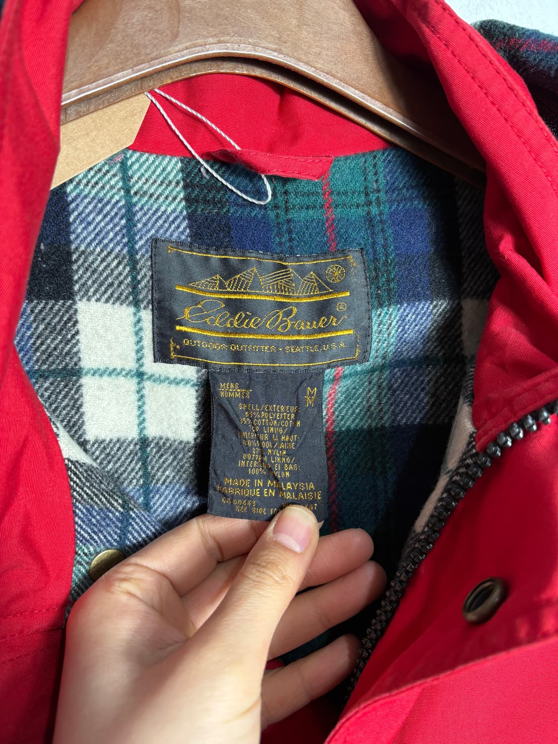 Eddie bauer 에디바우어 레드 후드 자켓 상품이미지4