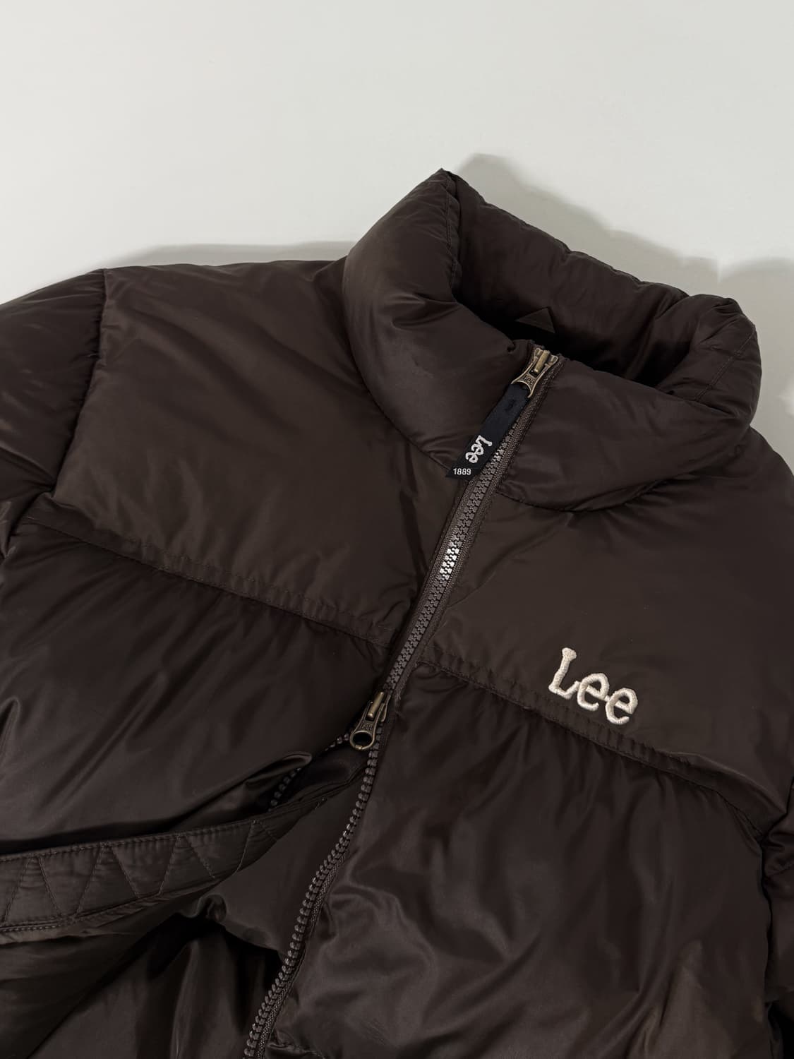 리 LEE 23fw 딥브라운 릿지 투웨이 다운 패딩 상품이미지4