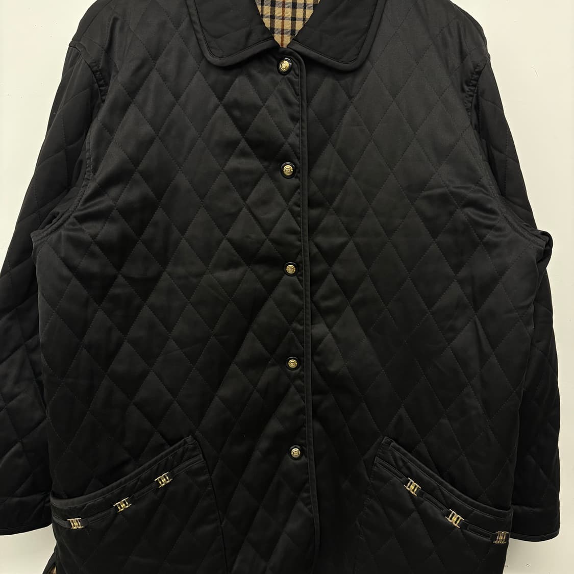 닥스 블랙 퀼팅 자켓 여/L 상품이미지2