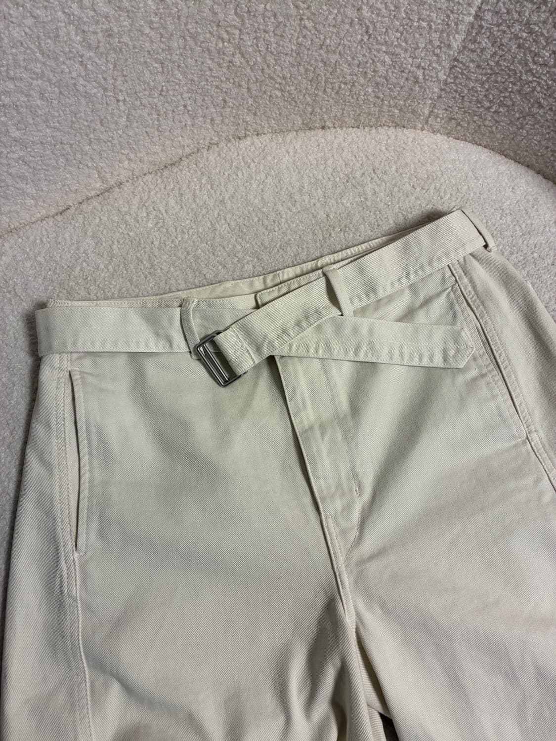 LEMAIRE 르메르 벨티드 아이보리 데님 L 사이즈 상품이미지4