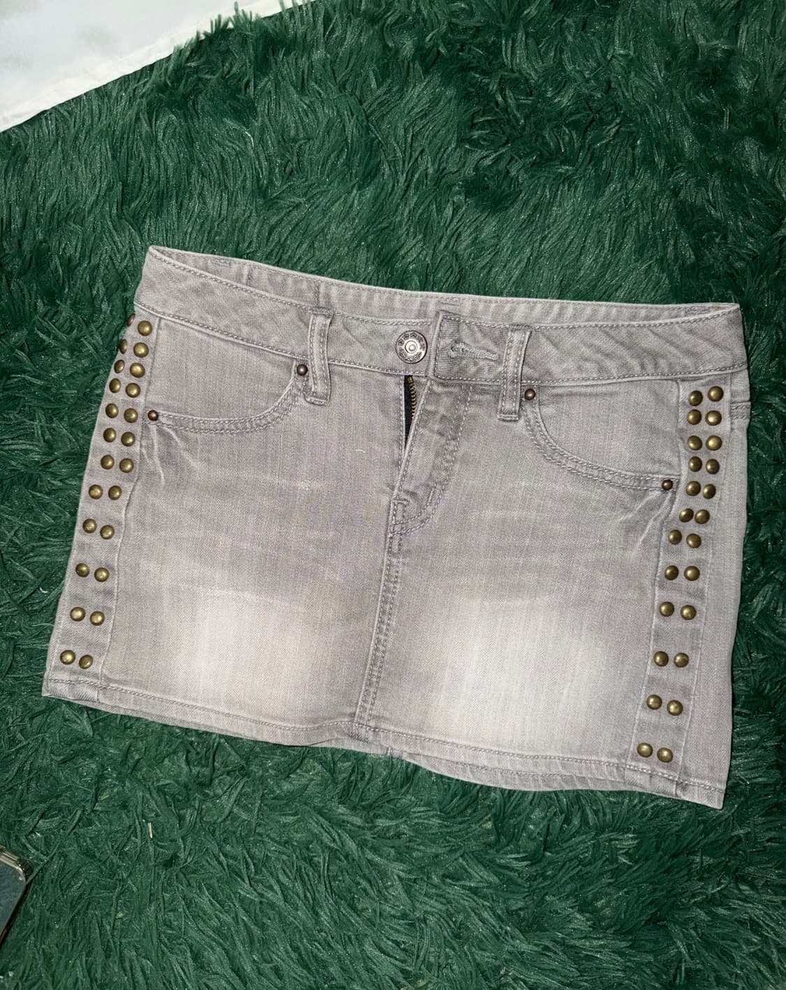 빈티지 스터드 미니스커트 상품이미지1