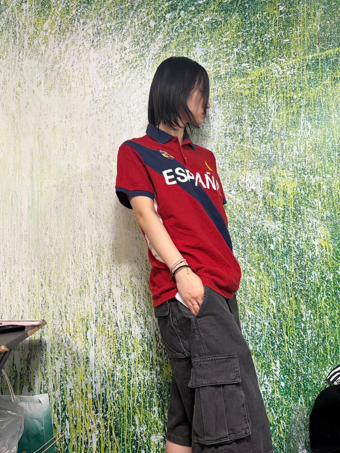 폴로 빅포니 치프키프 에스파냐 레드 반팔 카라 티셔츠 L  상품이미지5