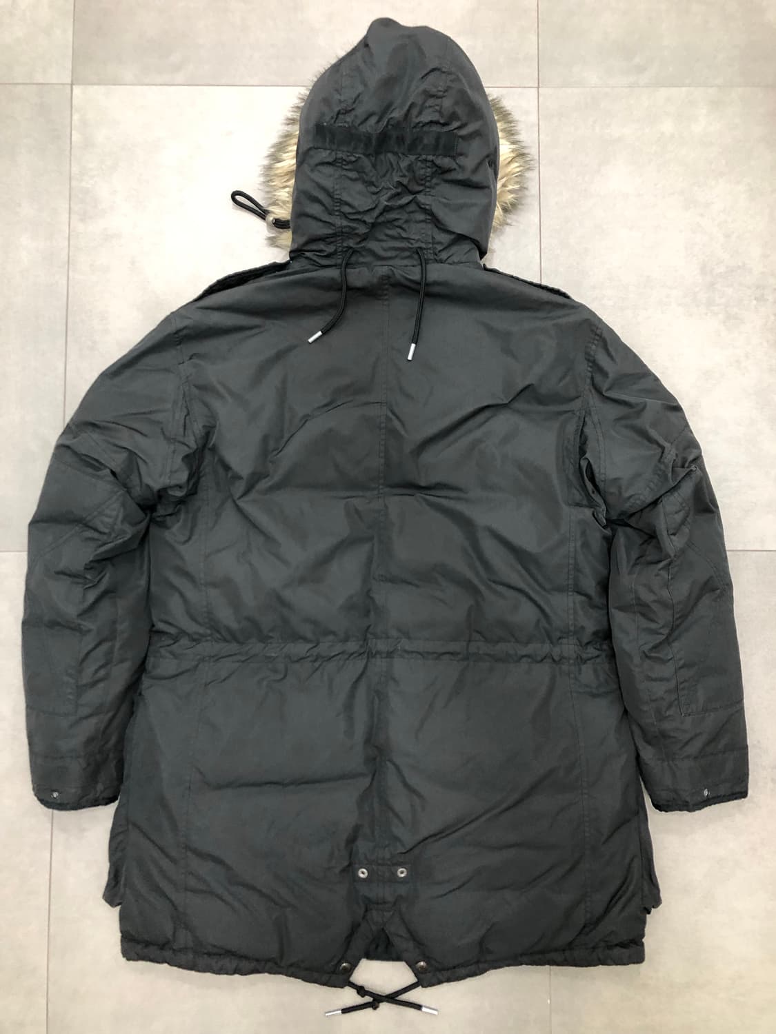 폴로 랄프로렌 피쉬테일 파카 밀리터리 덕다운 패딩 점퍼 블랙 L 상품이미지7