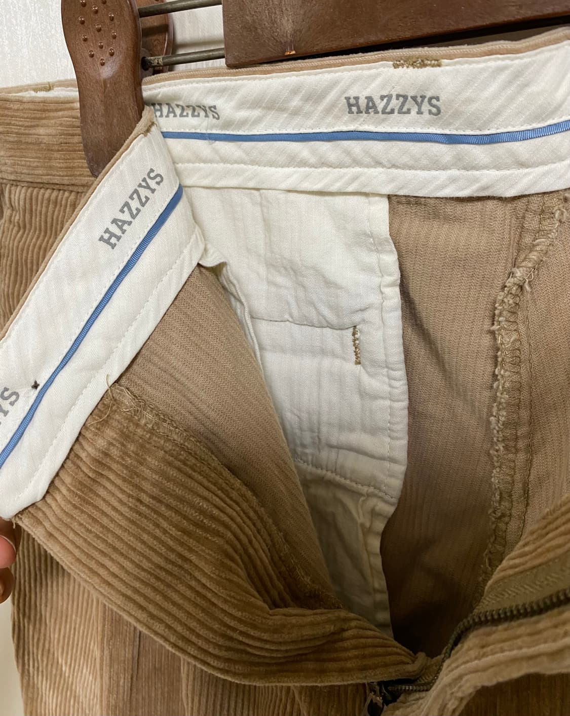 헤지스 Hazzys / 코듀로이 골덴 브라운 투턱 팬츠 / 86 상품이미지5