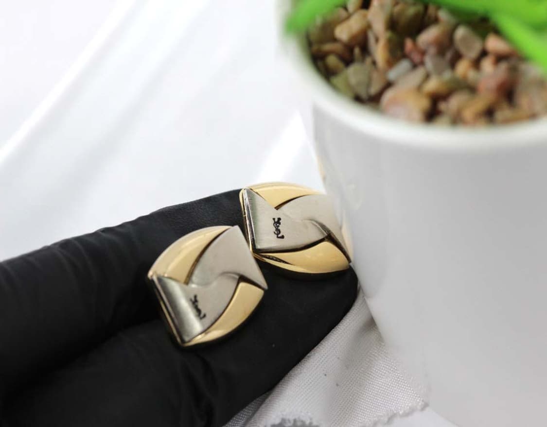 입생로랑 B+등급 남자 명품 커프스 빈티지 상품이미지7