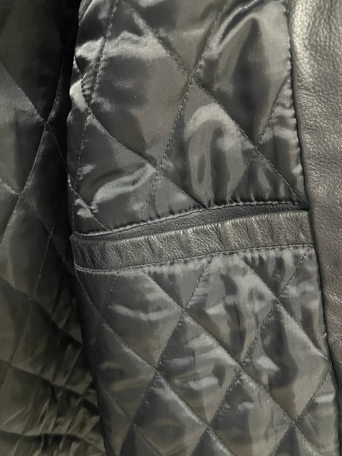 (XL) 90s 빈티지 올드갭 레더 카코트 블랙 상품이미지6