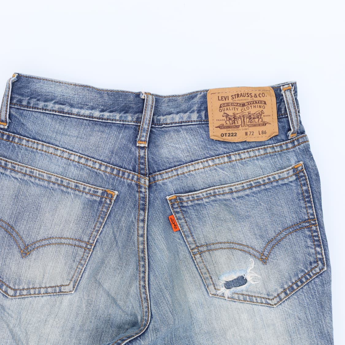 [W72 L86] 리바이스 OT222 워싱 데님팬츠 1208H2 상품이미지3