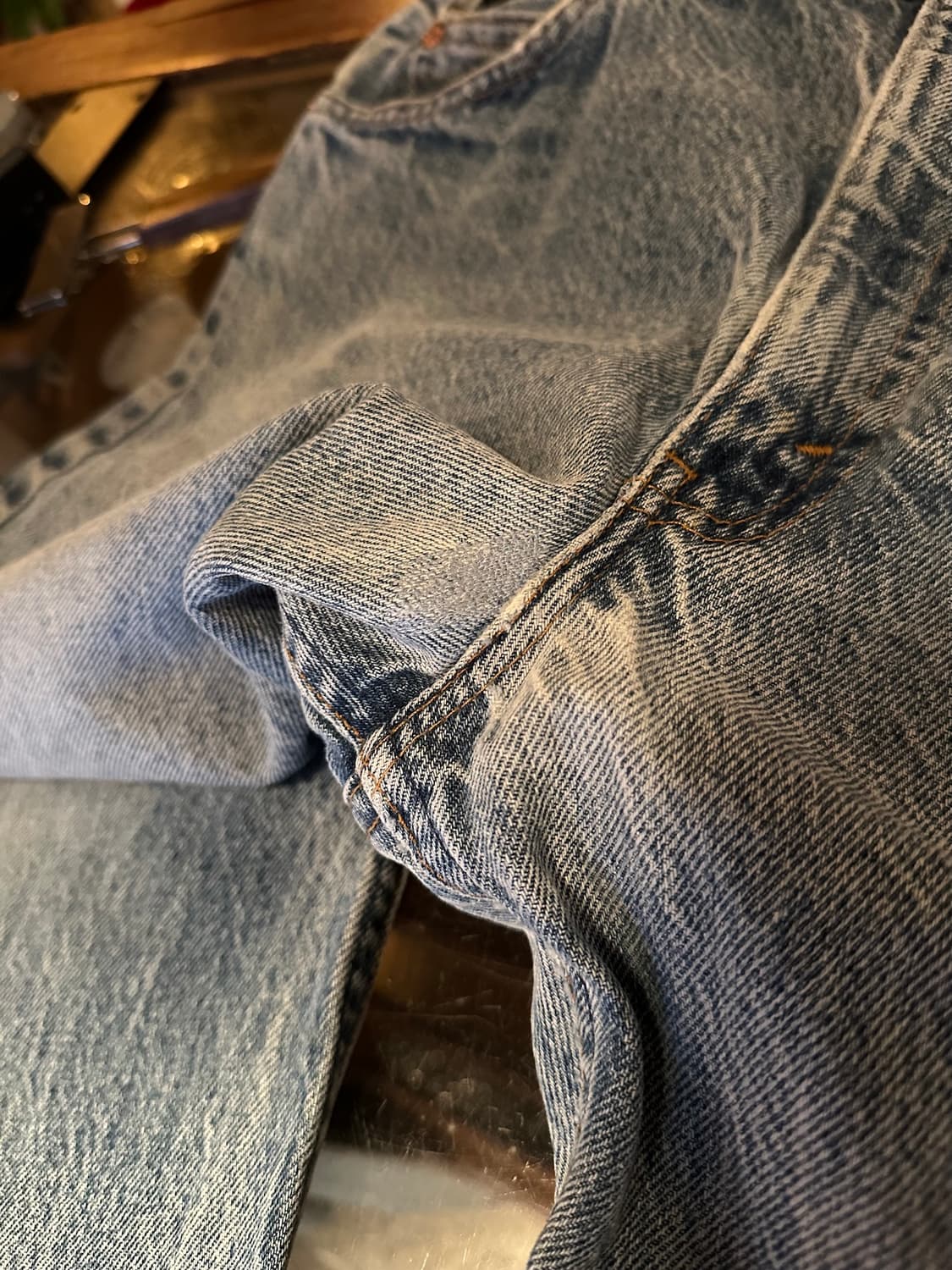 90s USA Levis 517 Boot Cut Denim Pants 상품이미지10