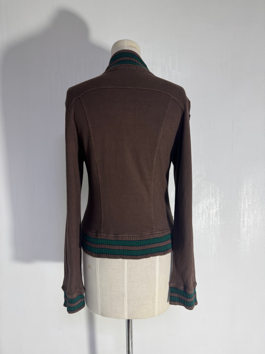 Koji tachiyama 컷오프 테이프 디테일 집업 자켓 y2k 상품이미지5