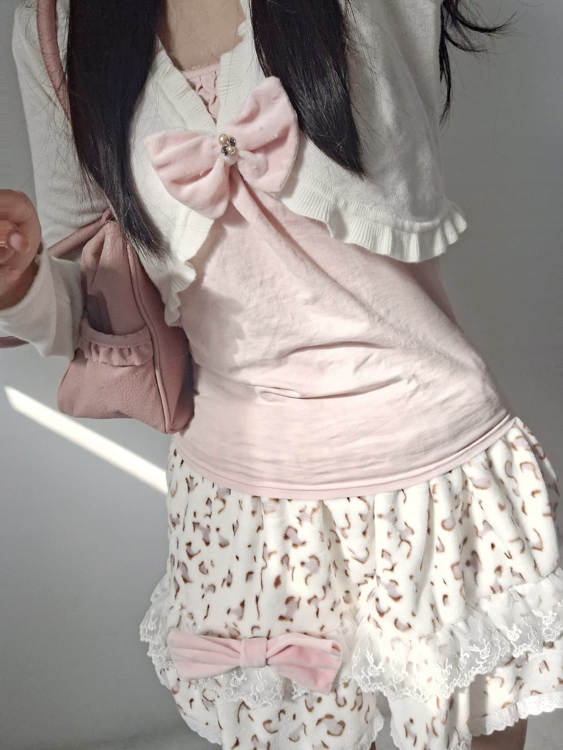 걸스 레오 리본 스커트 갸루 히메갸루 라떼갸루 오네갸루 y2k 상품이미지8