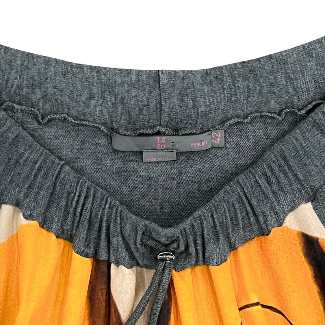 Graphic Scarf Docking Cotton Dress 상품이미지6