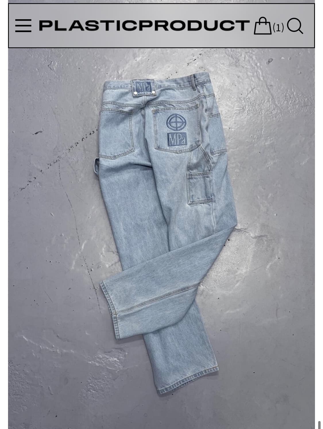 플라스틱프로덕트 페인터 데님 M 상품이미지1