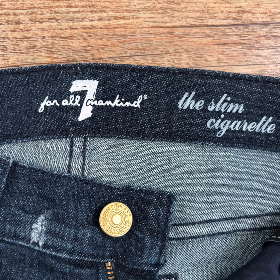 세븐진 25 슬림 시가렛 미국 수입 정품 스판 데님 빈티지  상품이미지8