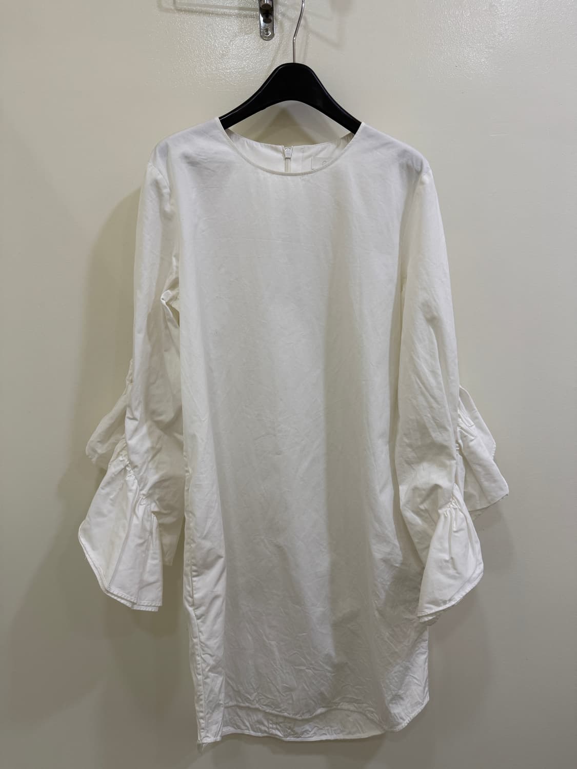 COS 코스 화이트 프릴 소매 원피스(정품) 상품이미지1