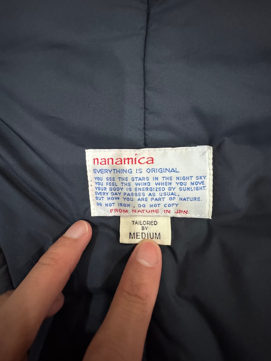 나나미카 인슐레이션 패딩 자켓 M 네이비 상품이미지3