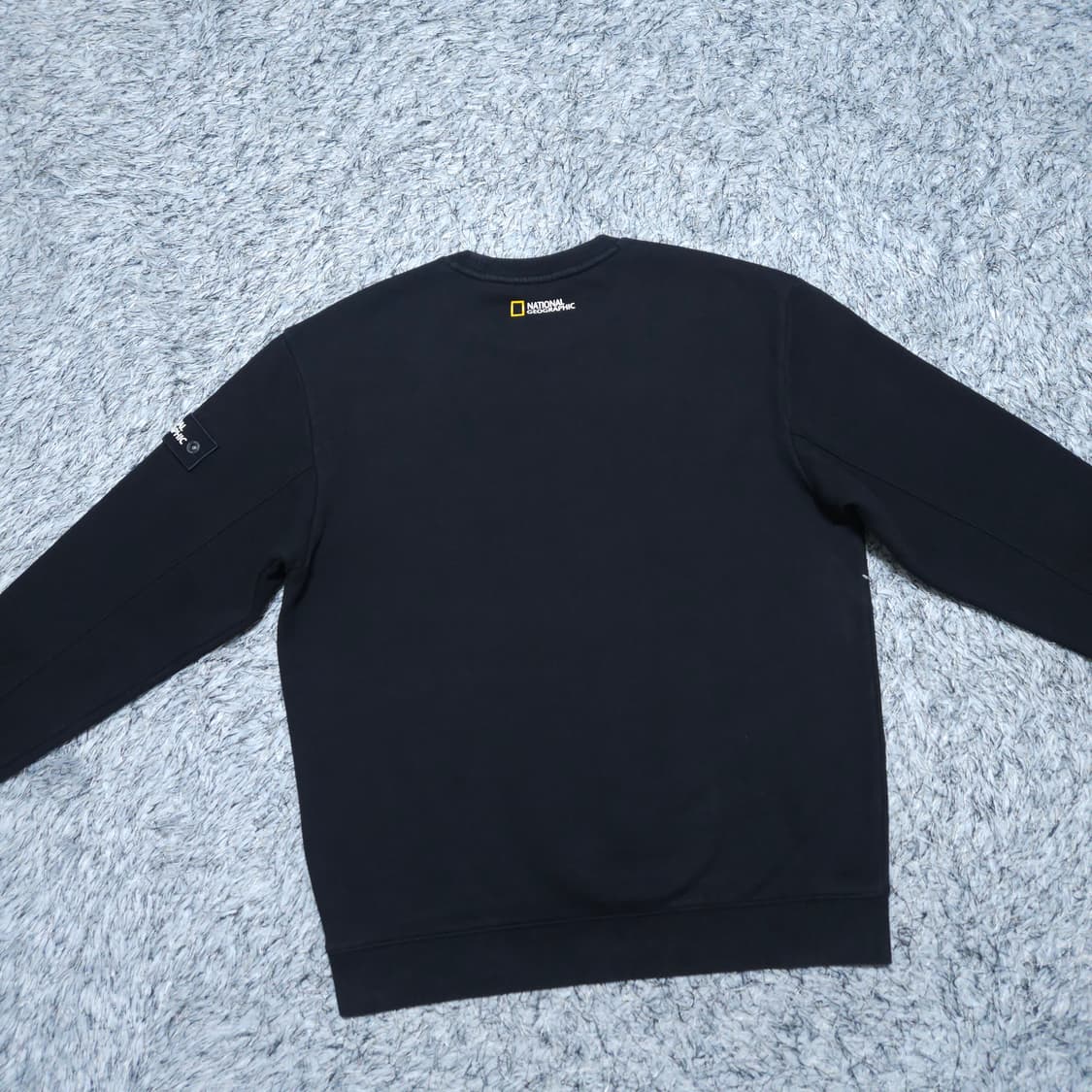 내셔널지오그래픽)105 남자 블랙 기모맨투맨티셔츠 / 왕눈이샵 상품이미지6